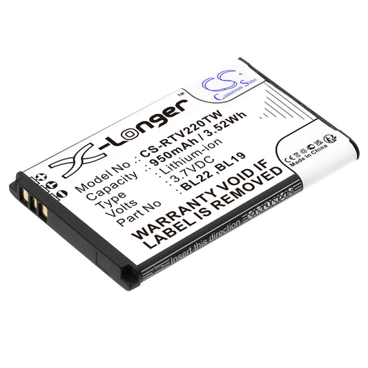 Replacement Battery for Retevis RT22 – Two-Way Radio – 950mAh / 3.7V - image 1
