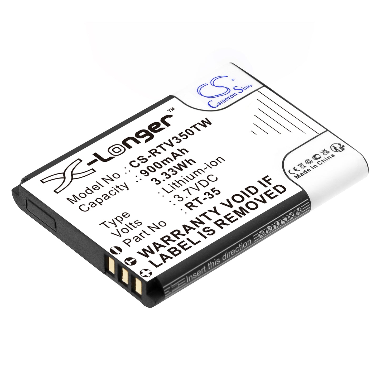 Replacement Battery for Retevis RT35 – Two-Way Radio – 900mAh / 3.7V - image 1