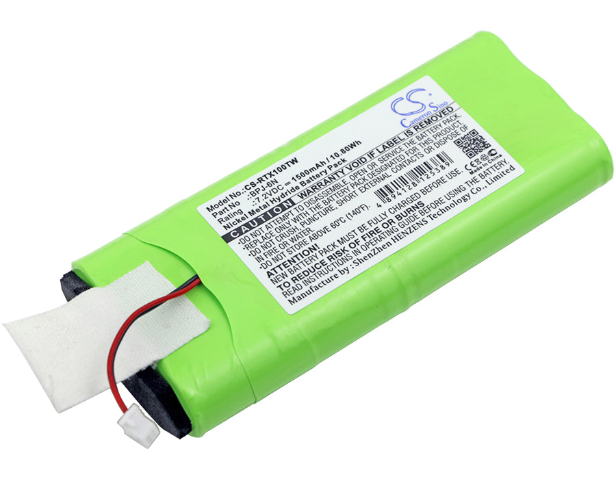 Replacement Battery for Ritron Jobcom – Two-Way Radio – 1500mAh / 7.2V - image 1