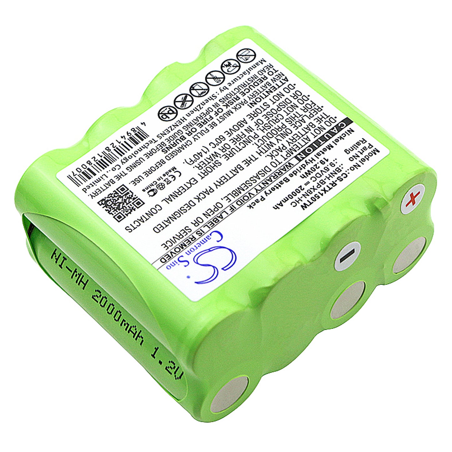 Replacement Battery for Ritron Patriot RTX150 – Two-Way Radio – 2000mAh / 9.6V - image 2