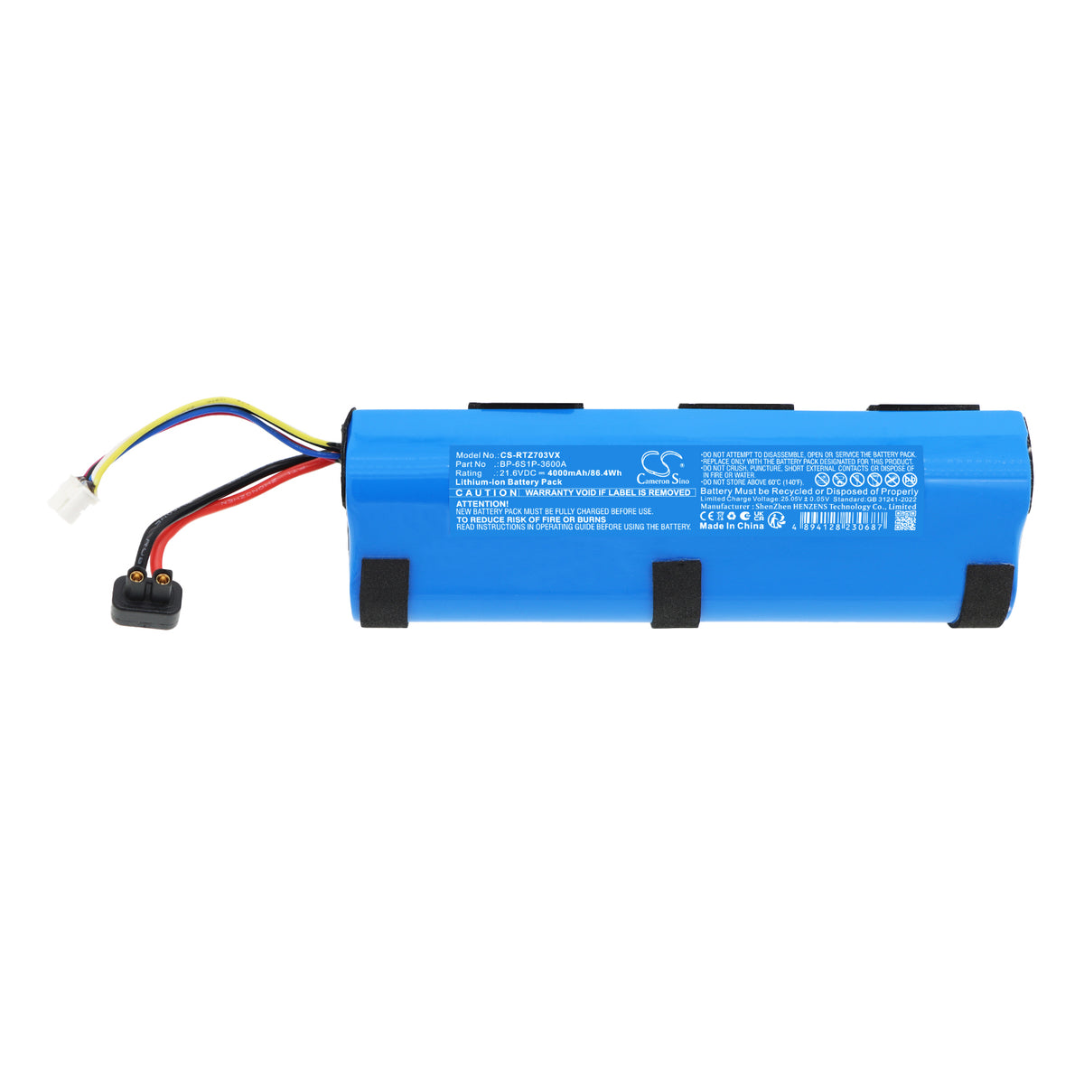 Replacement Battery for Rowenta GF750 – Vacuum – 4000mAh / 21.6V