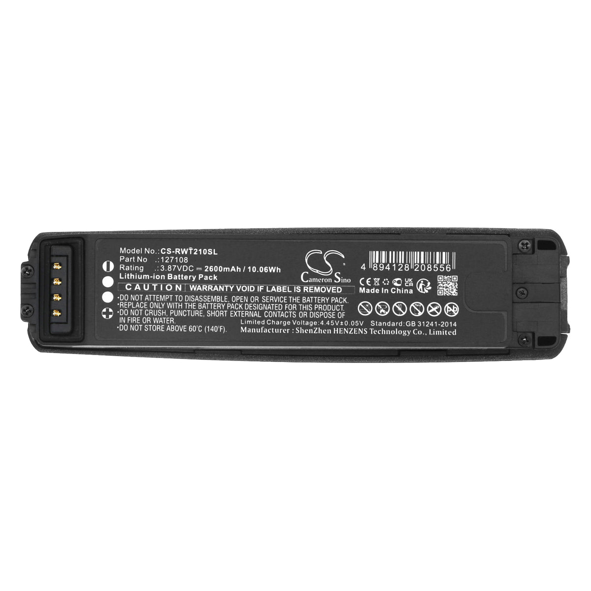 Replacement Battery for RealWear Navigator 500 – 3D Glasses – 2600mAh / 3.87V