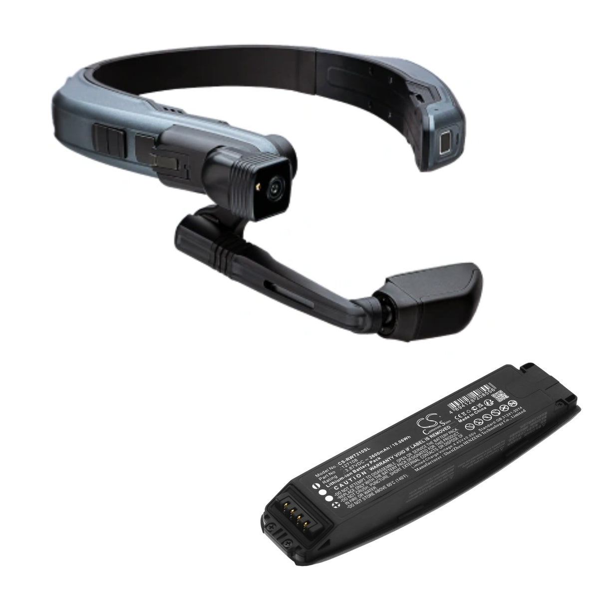 Replacement Battery for RealWear Navigator 500 – 3D Glasses – 2600mAh / 3.87V