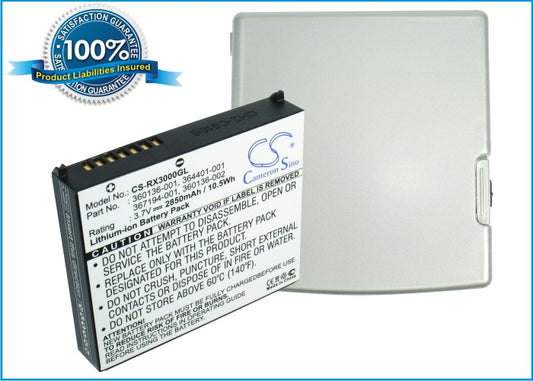 Replacement Battery for HP iPAQ rx3000 – PDA, Pocket PC – 2850mAh / 3.7V