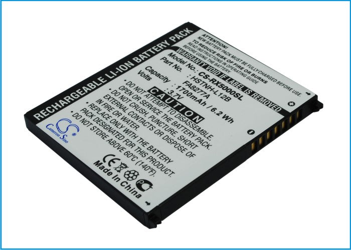 Replacement Battery for HP iPAQ rx5000 – PDA, Pocket PC – 1700mAh / 3.7V