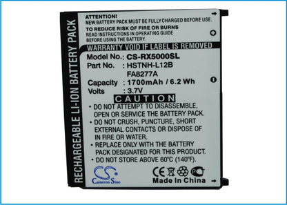 Replacement Battery for HP iPAQ rx5000 – PDA, Pocket PC – 1700mAh / 3.7V