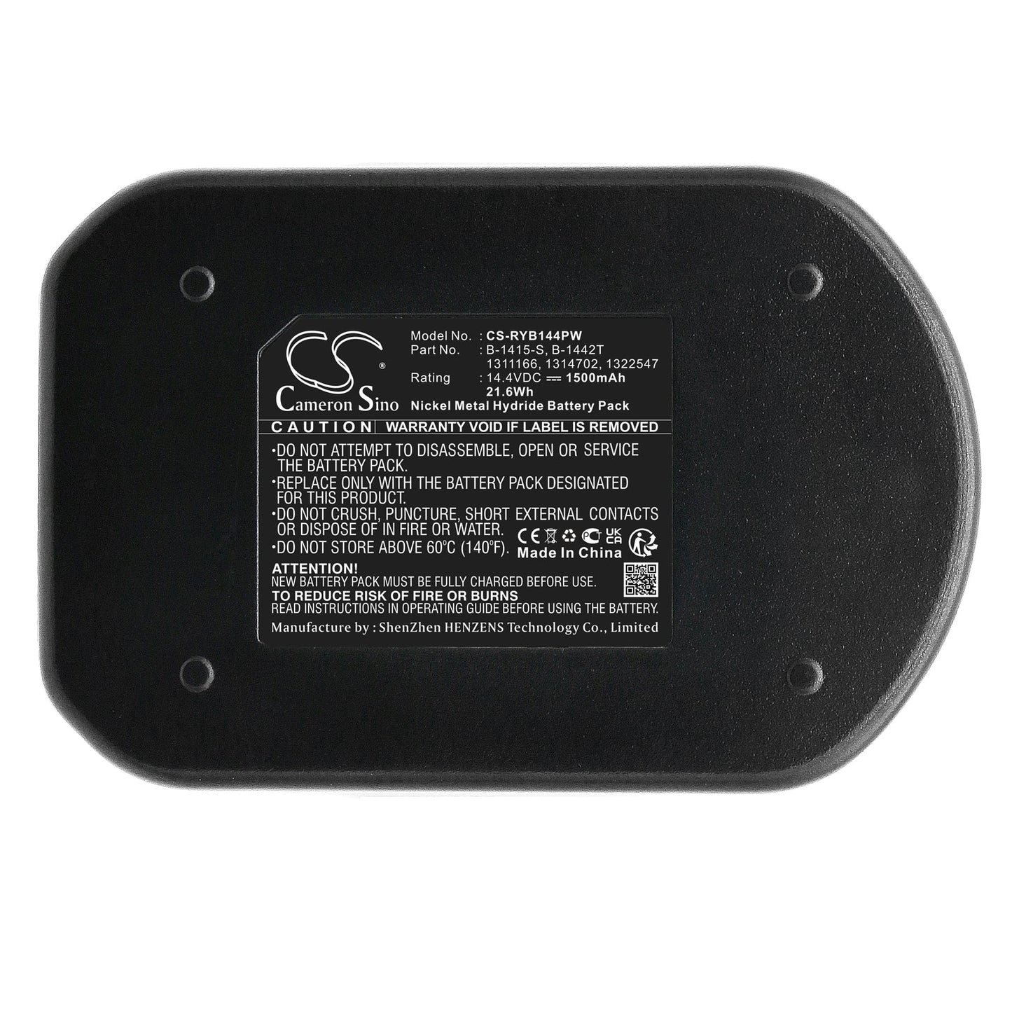 Replacement Battery for Ryobi  CBI1442D – Power Tools – 1500mAh / 21.60Wh / 14.4V