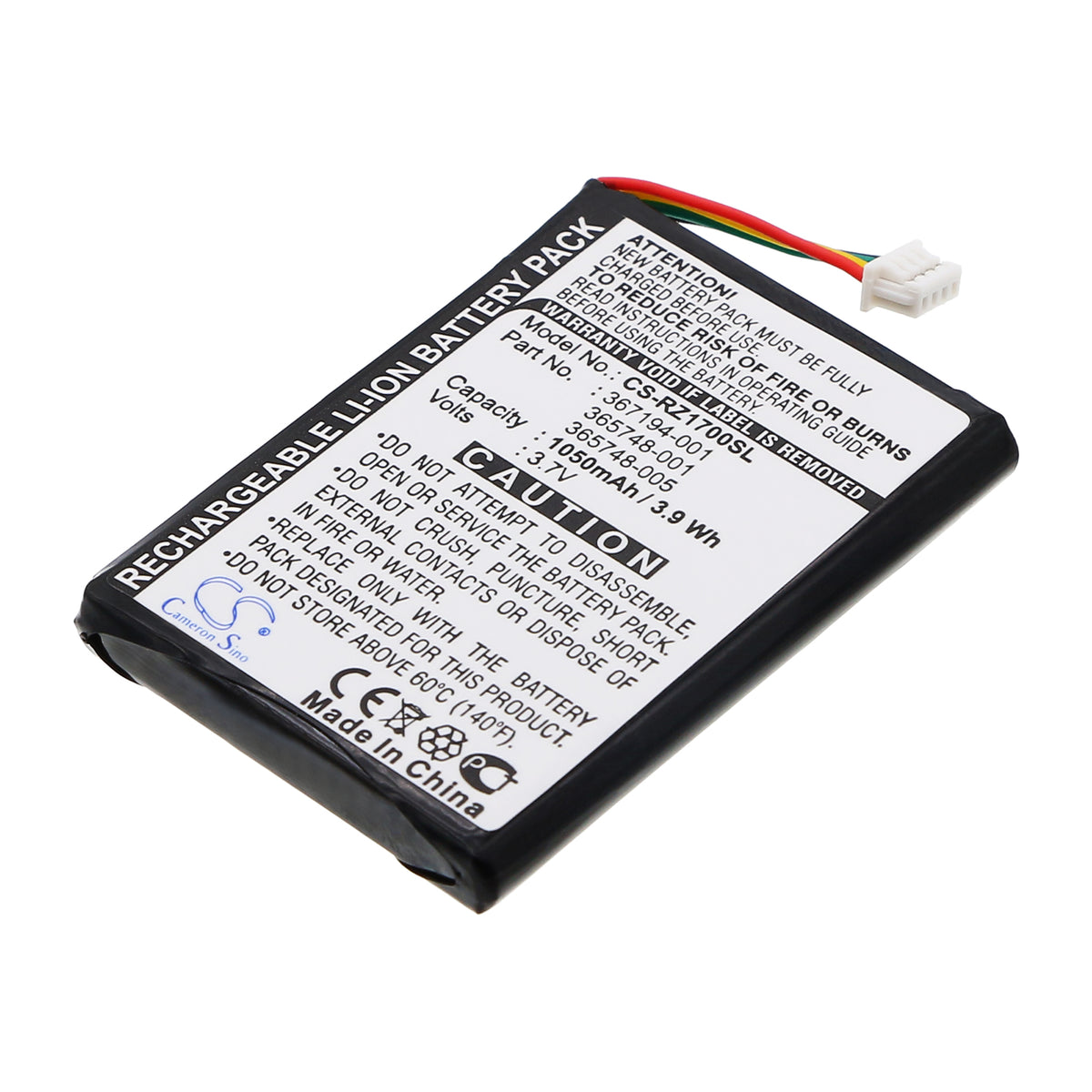 Replacement Battery for HP iPAQ RZ1700 – PDA, Pocket PC – 1050mAh / 3.7V