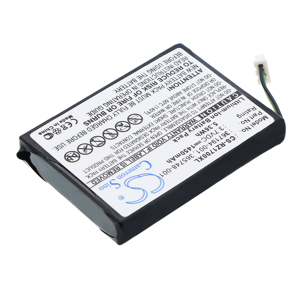 Replacement Battery for HP iPAQ RZ1700 – PDA, Pocket PC – 1450mAh / 3.7V