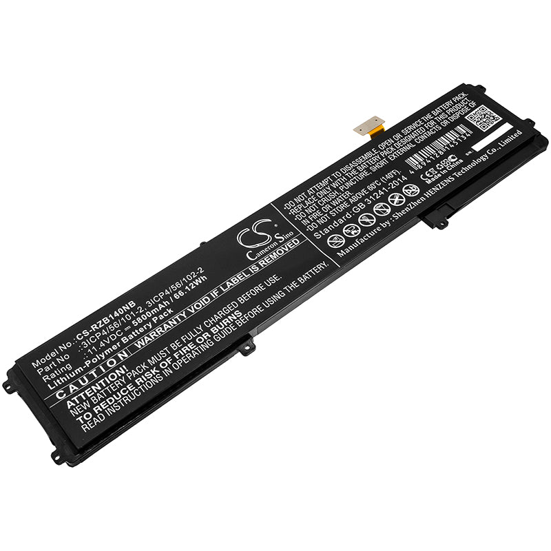 Replacement Battery for Razer Blade 14 – Notebook, Laptop – 5800mAh / 11.4V - image 1
