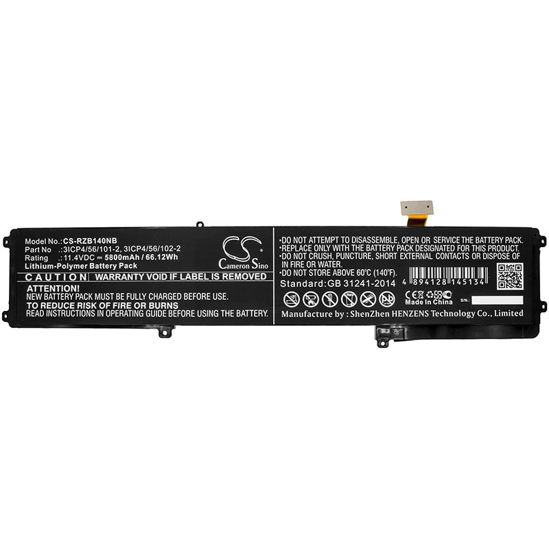 Replacement Battery for Razer Blade 14 – Notebook, Laptop – 5800mAh / 11.4V - image 3