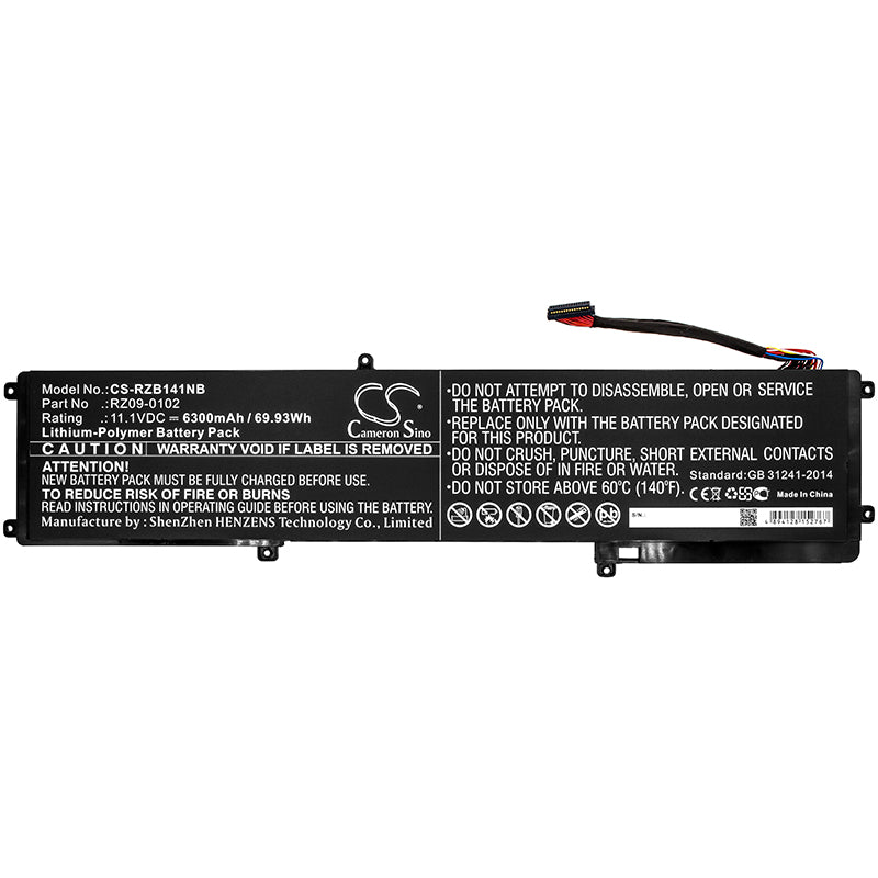 Replacement Battery for Razer Blade 14 2015 – Notebook, Laptop – 6300mAh / 11.1V - image 3