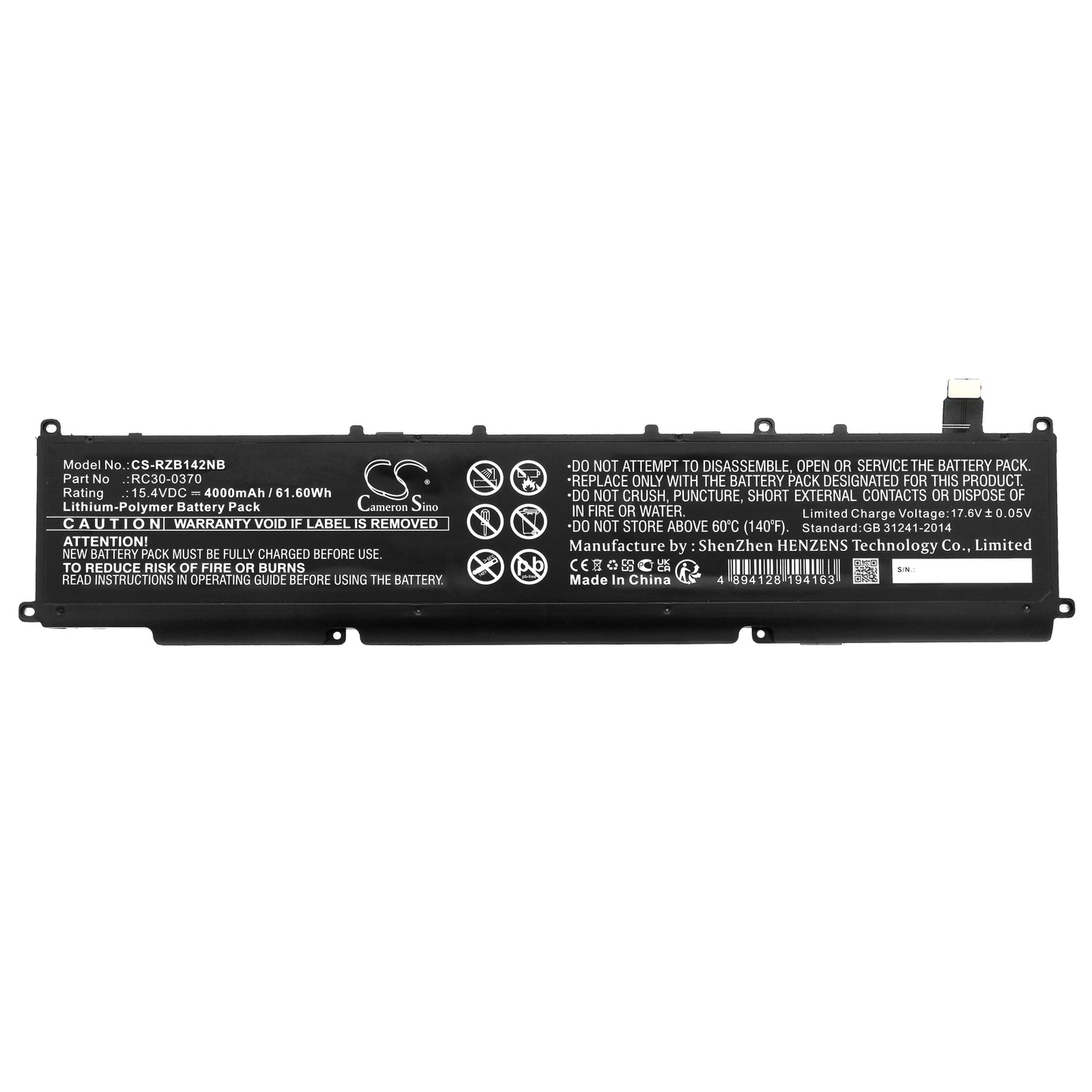 Replacement Battery for Razer Blade 14 2021 – Notebook, Laptop – 4000mAh / 15.4V - image 3