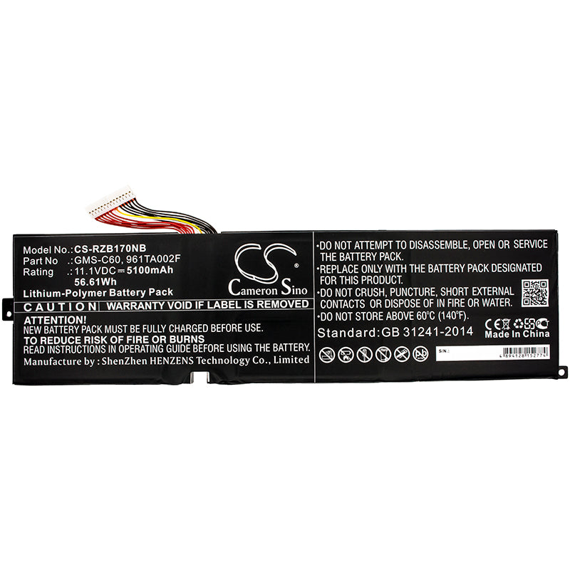 Replacement Battery for Razer RZ09-00830500-R3U1 – Notebook, Laptop – 5100mAh / 11.1V - image 3