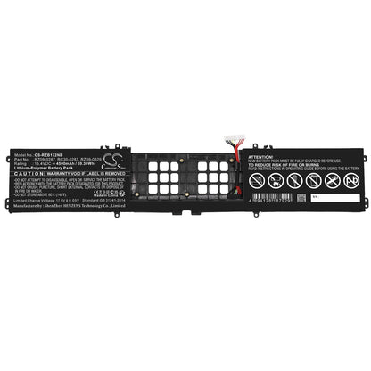 Replacement Battery for Razer  Blade 17 4K 120HZ RTX 3080 (20 – Notebook, Laptop – 4500mAh / 69.30Wh / 15.4V