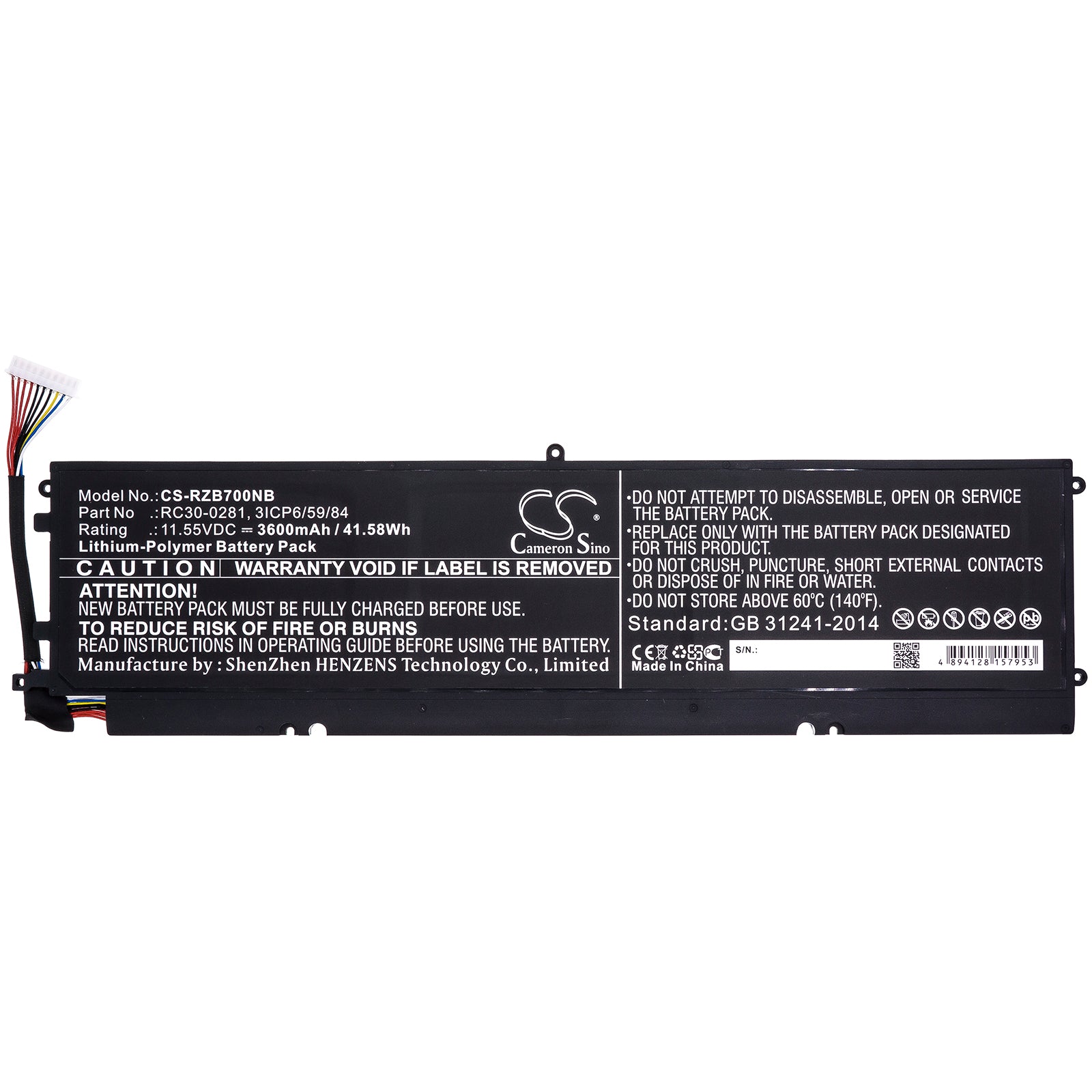 Replacement Battery for Razer Blade Stealth i7-8565U – Notebook, Laptop – 3600mAh / 11.55V - image 3