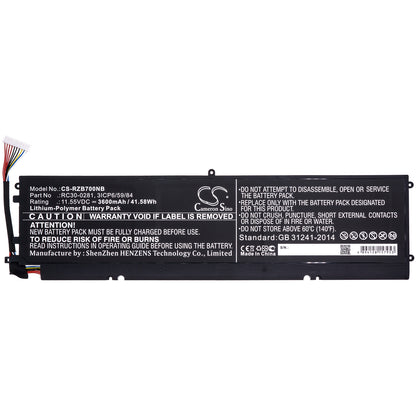 Replacement Battery for Razer Blade Stealth i7-8565U – Notebook, Laptop – 3600mAh / 11.55V - image 3