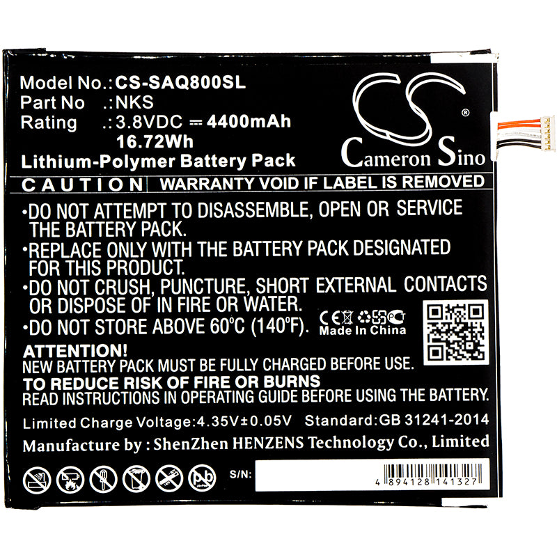 Replacement Battery for Sprint Slate 80 – Tablet – 4400mAh / 3.8V - image 3