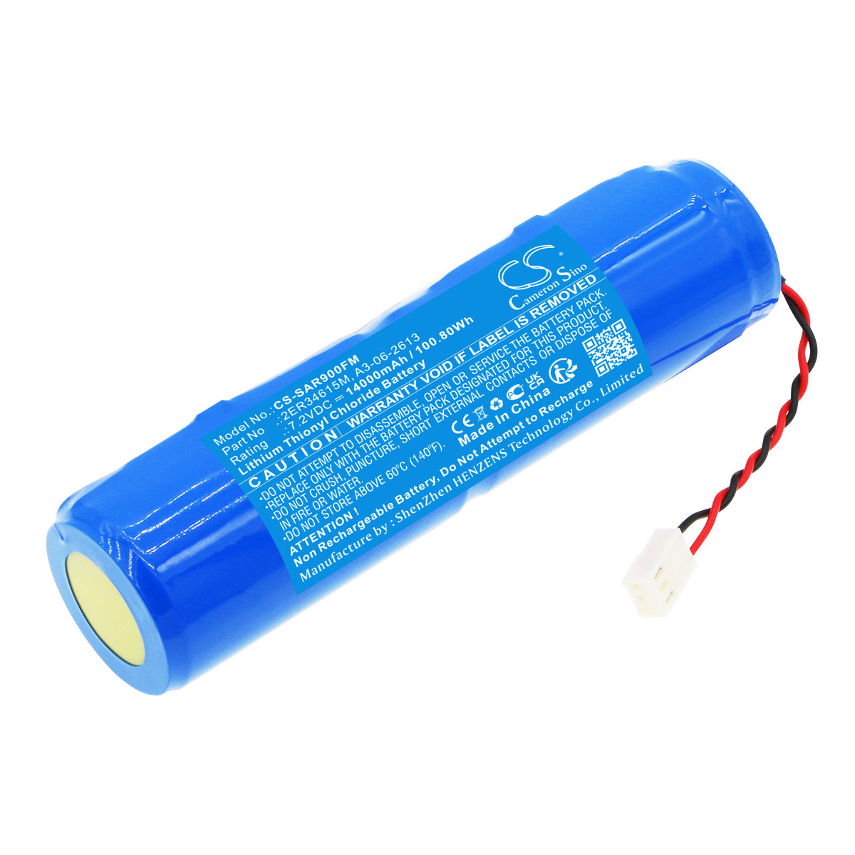 Replacement Battery for Radio Beacon SAR-9 – Marine Safety & Flotation Devic – 14000mAh / 7.2V