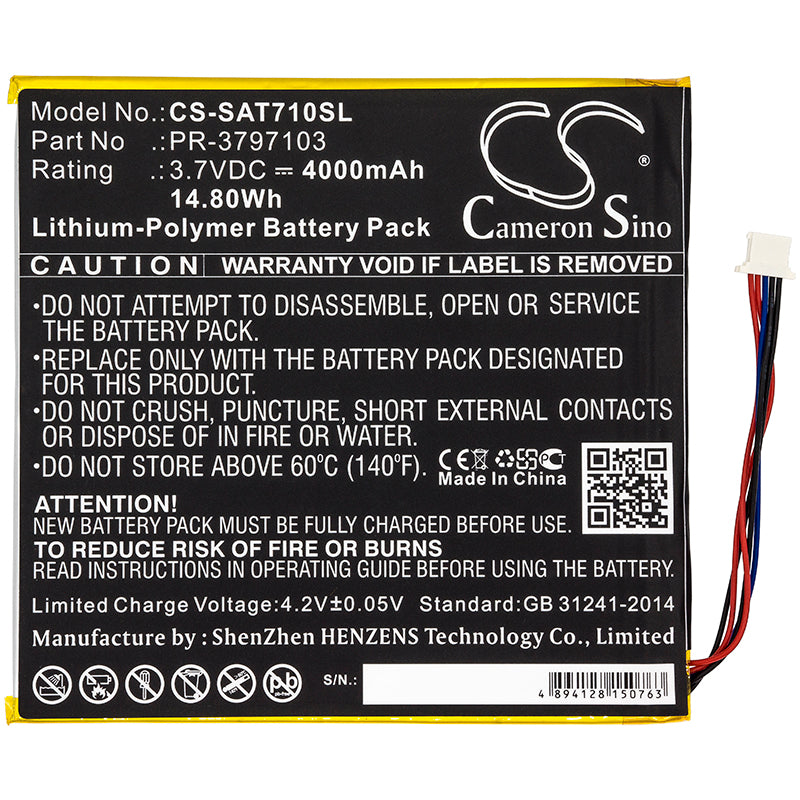 Replacement Battery for DigiLand | Insignia Quad Core 8" – Tablet – 4000mAh / 3.7V - image 3