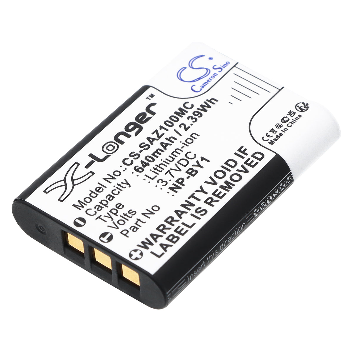 Replacement Battery for Sony Action Cam Mini AZ1 – Camera – 640mAh / 3.7V