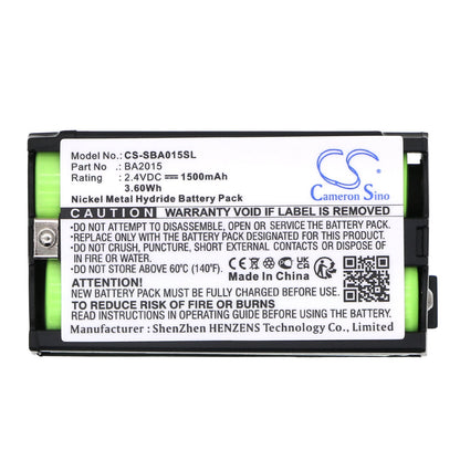 Replacement Battery for Sennheiser  2015FM – Wireless Headset – 1500mAh / 3.60Wh / 2.4V
