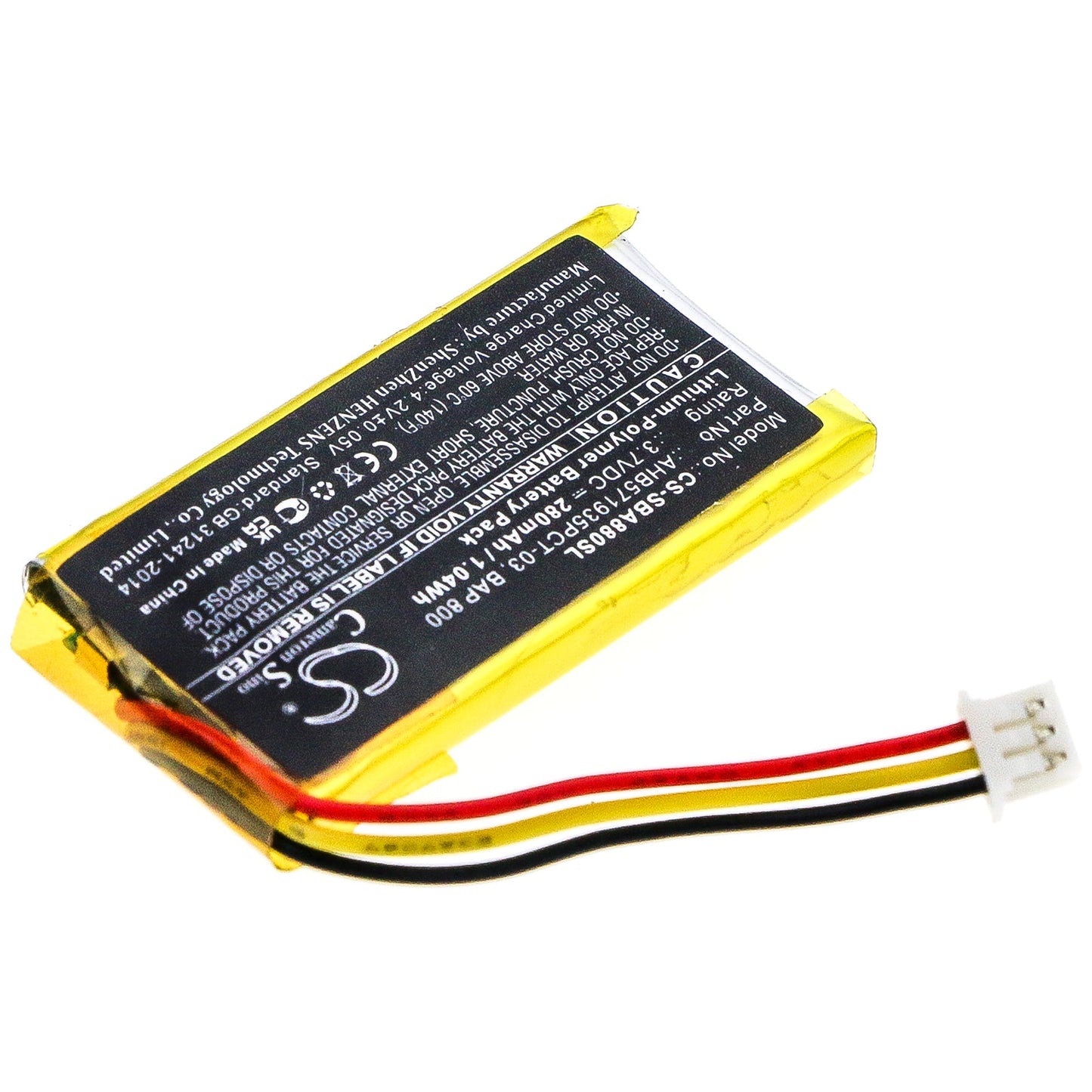 Replacement Battery for Sennheiser  Flex 5000 – Wireless Headset – 280mAh / 1.04Wh / 3.7V