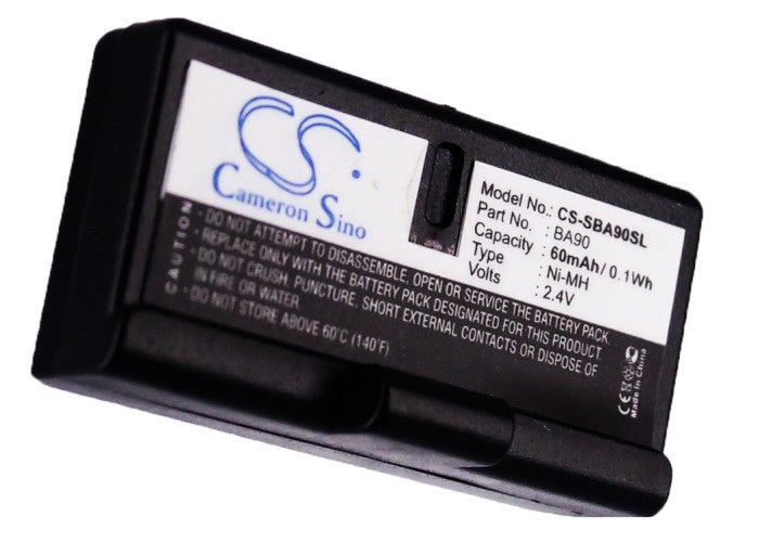 Replacement Battery for Sennheiser  A100A – Wireless Headset – 60mAh / 0.14Wh / 2.4V