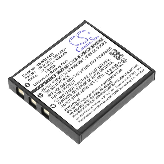 Replacement Battery for Samsung Digimax i6 PMP – Camera – 820mAh / 3.7V