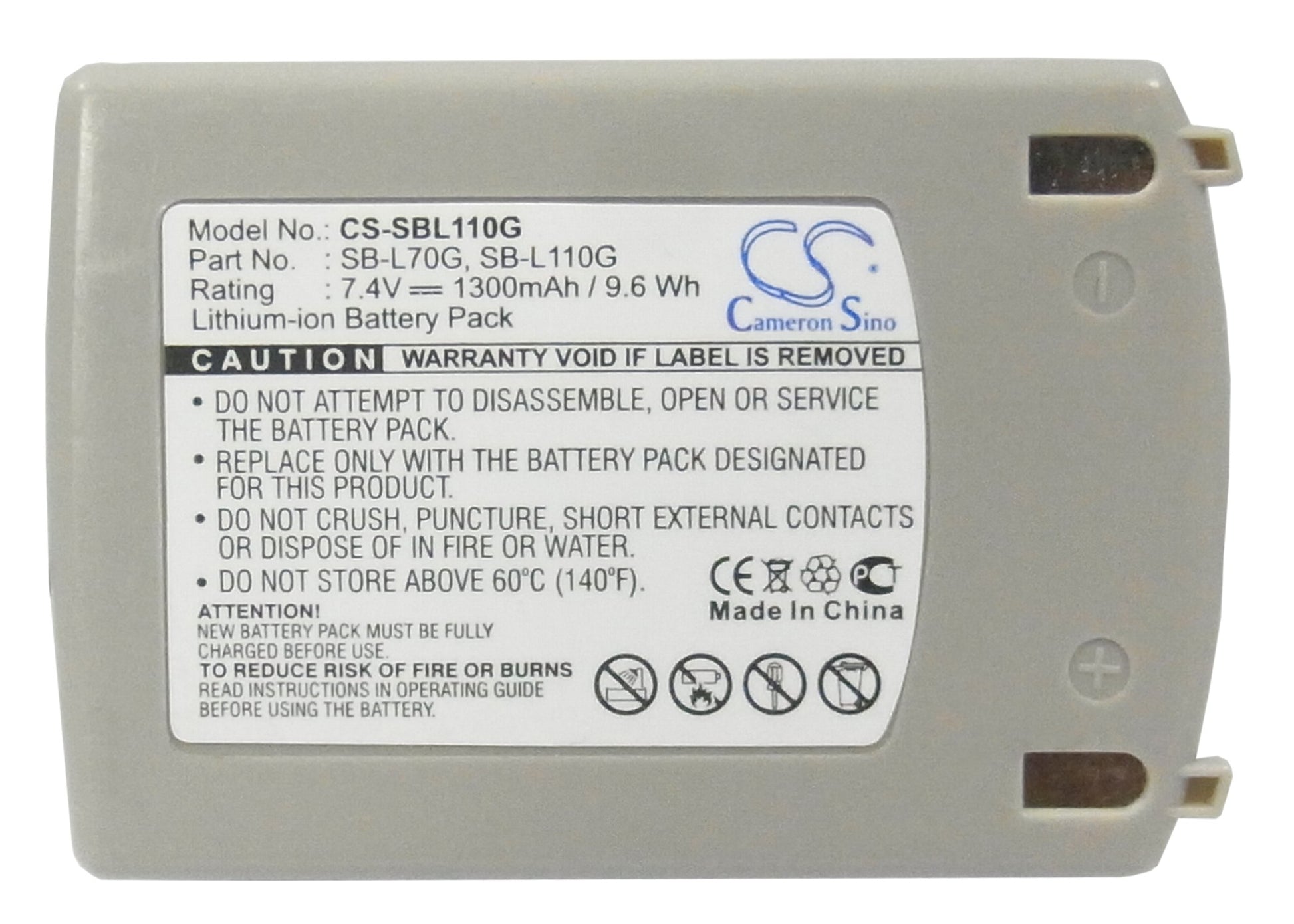Replacement Battery for Samsung VM-C5000 – Camera – 1300mAh / 7.4V - image 5