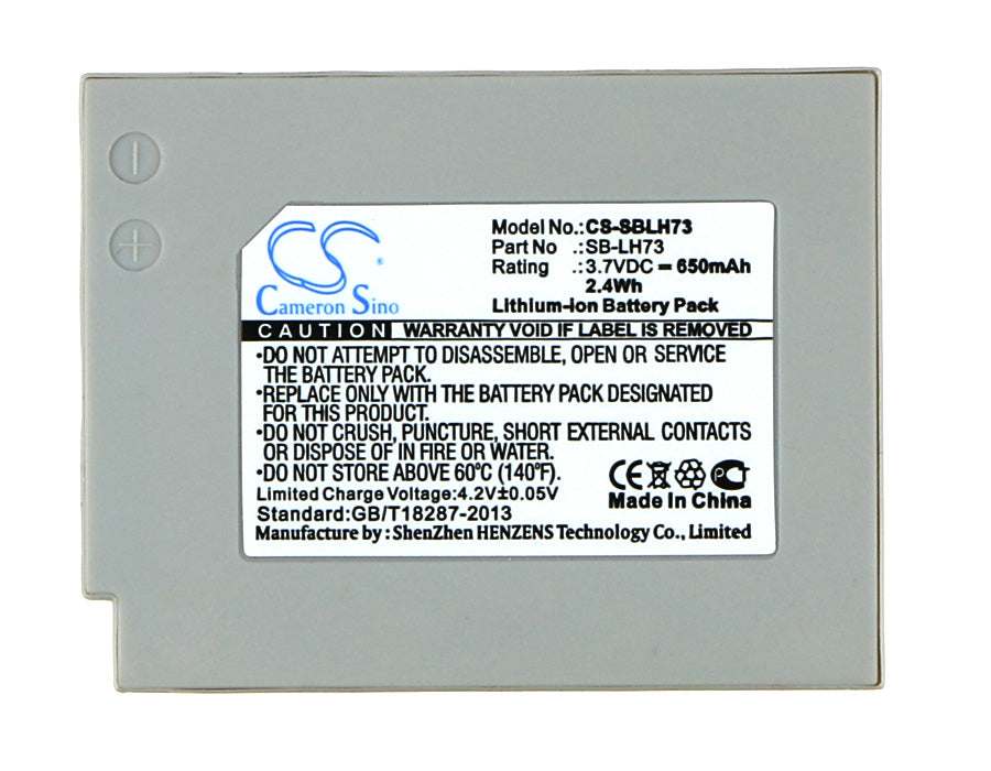 Replacement Battery for Samsung SDC-MS61S – Camera – 650mAh / 3.7V - image 5
