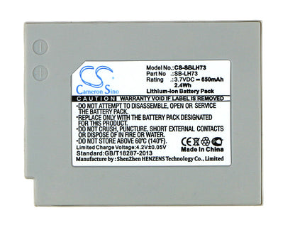 Replacement Battery for Samsung SDC-MS61S – Camera – 650mAh / 3.7V - image 5