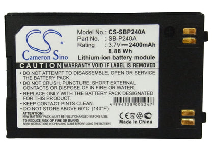 Replacement Battery for Samsung  SC-MM10 – Camera – 2400mAh / 3.7V