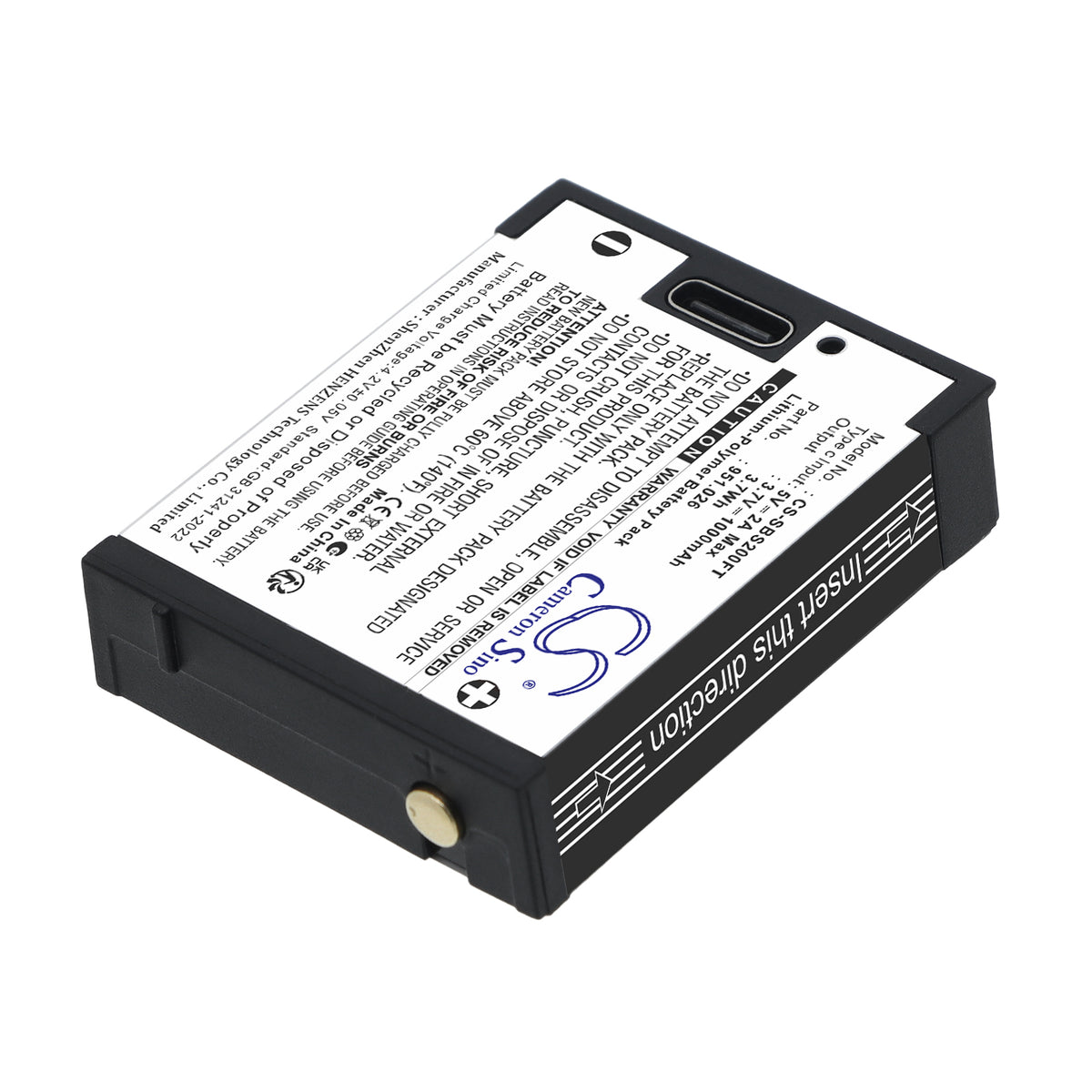 Replacement Battery for Suprabeam S2 – Flashlight – 1000mAh / 3.7V