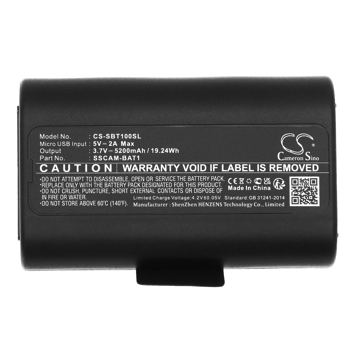 Replacement Battery for SimpliSafe CMOB1 – Home Security Camera – 5200mAh / 3.7V