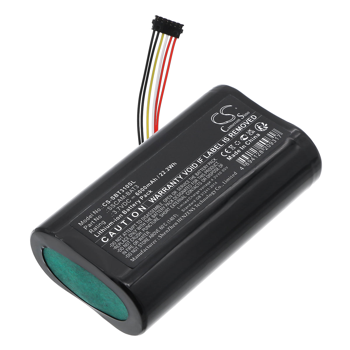 Replacement Battery for SimpliSafe SimpliSafe – Home Security Camera – 6000mAh / 3.7V