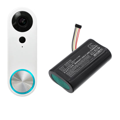 Replacement Battery for SimpliSafe SimpliSafe – Home Security Camera – 6000mAh / 3.7V