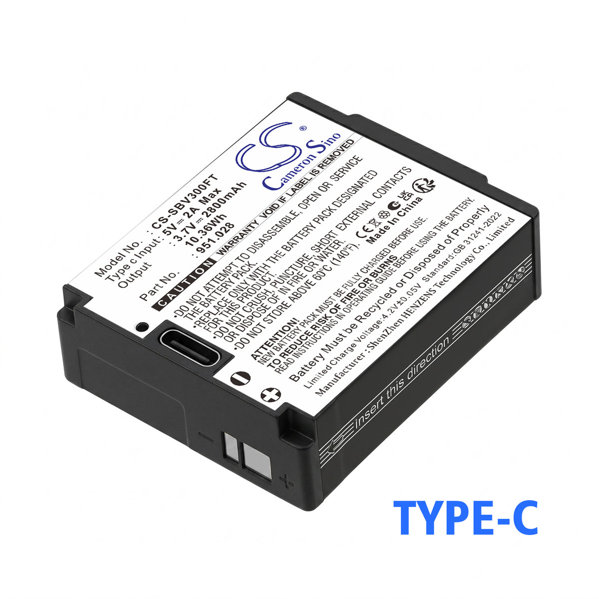Replacement Battery for Suprabeam V3 Pro – Flashlight – 2800mAh / 3.7V