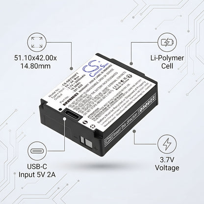 Replacement Battery for Suprabeam V3 Pro – Flashlight – 2800mAh / 3.7V