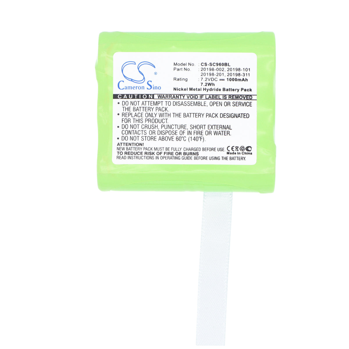 Replacement Battery for Symbol PTC-960C – Barcode Scanner – 1000mAh / 7.2V