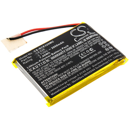 Replacement Battery for Safety Vision Prima Facie – Body Camera – 2000mAh / 3.7V - image 1