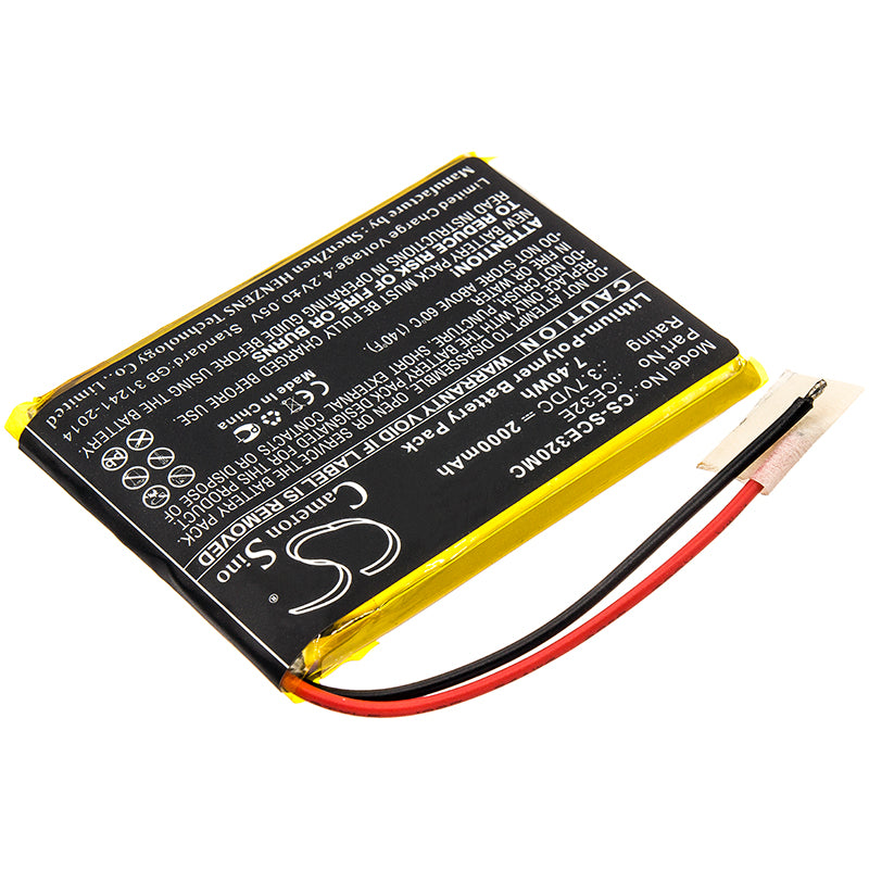 Replacement Battery for Safety Vision Prima Facie – Body Camera – 2000mAh / 3.7V - image 2