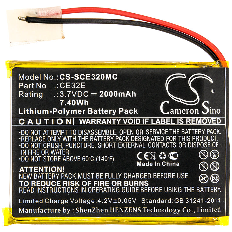 Replacement Battery for Safety Vision Prima Facie – Body Camera – 2000mAh / 3.7V - image 3