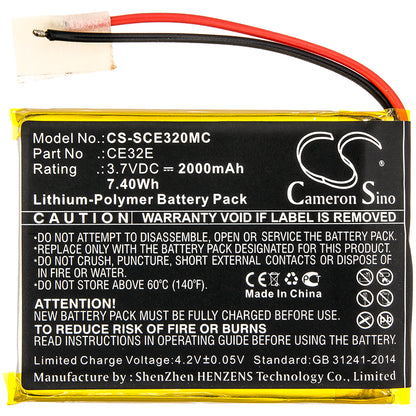 Replacement Battery for Safety Vision Prima Facie – Body Camera – 2000mAh / 3.7V - image 3