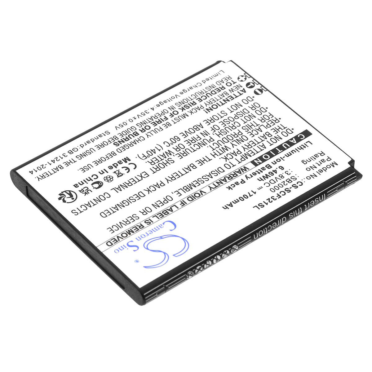 Replacement Battery for Schok Flip SC3218T – Mobile, SmartPhone – 1700mAh / 3.8V
