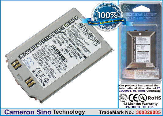 Replacement Battery for Samsung SCH-S200 – Mobile, SmartPhone – 1000mAh / 3.7V - image 1