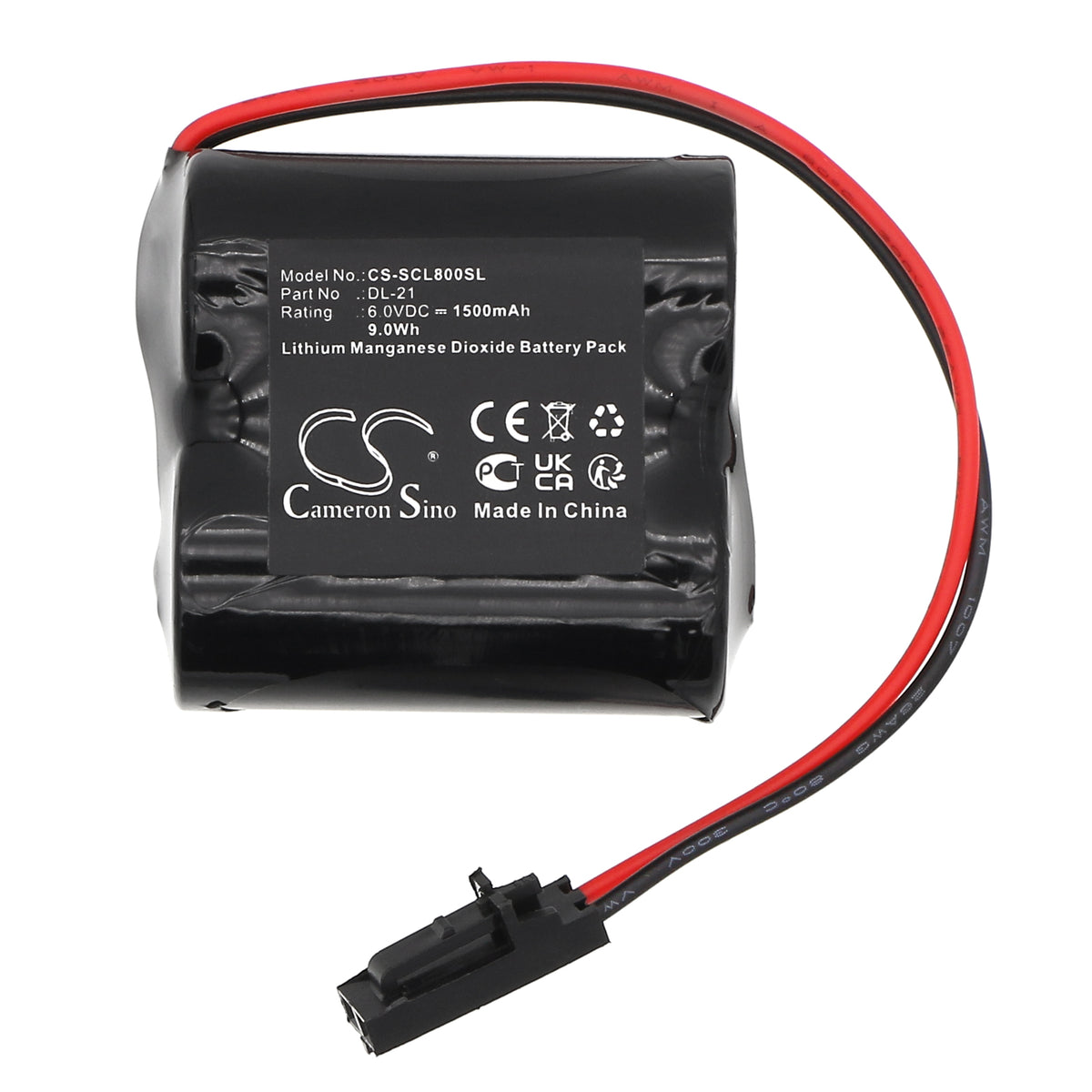 Replacement Battery for Saflok CL-08 – Door Lock – 1500mAh / 6V