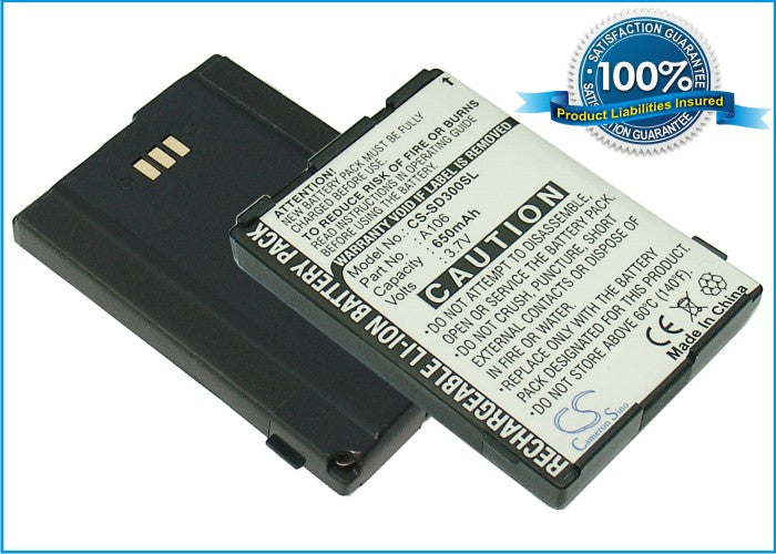 Replacement Battery for Sendo S300 – Mobile, SmartPhone – 650mAh / 3.7V - image 1