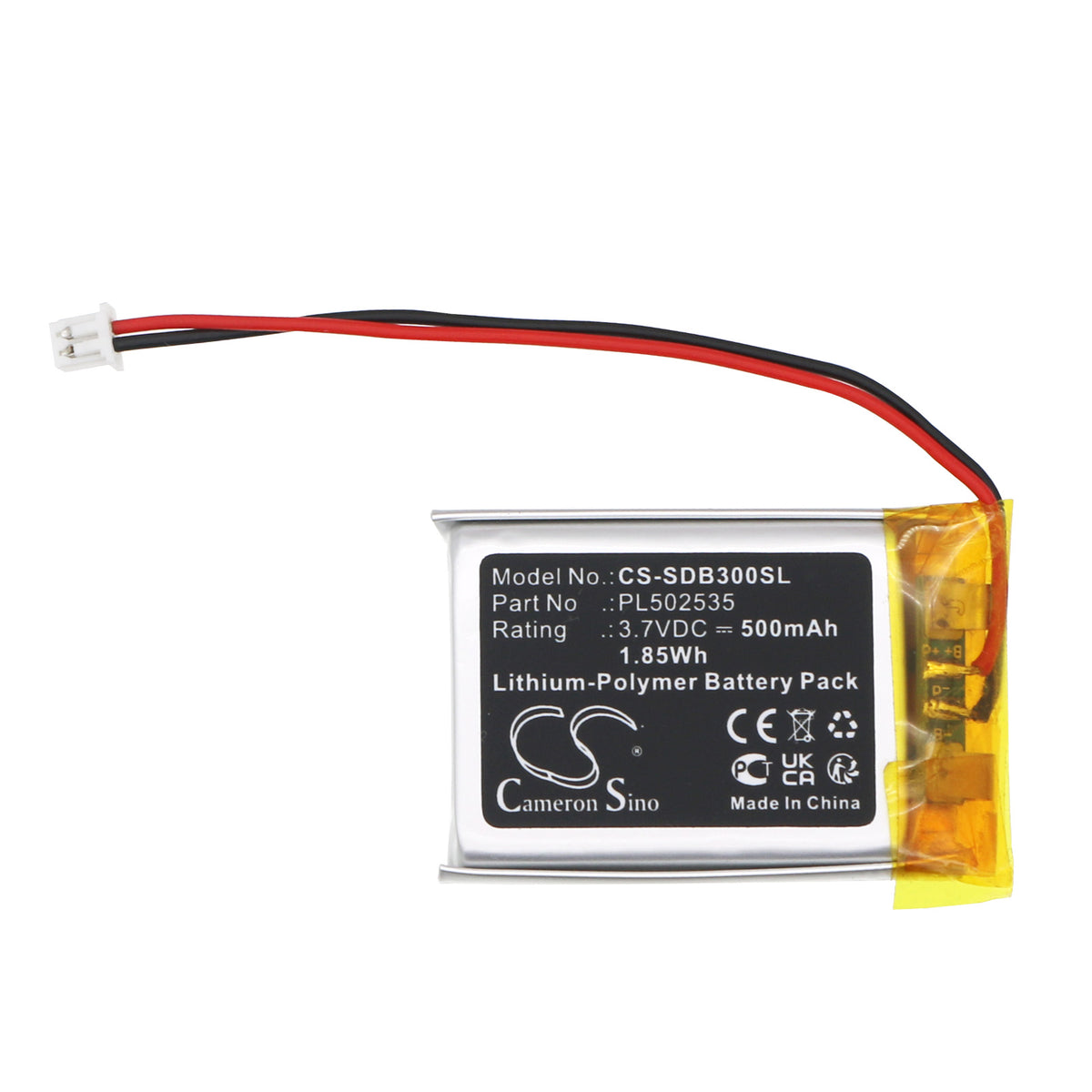 Replacement Battery for SimpliSafe SSDB3 – Home Security Camera – 500mAh / 3.7V