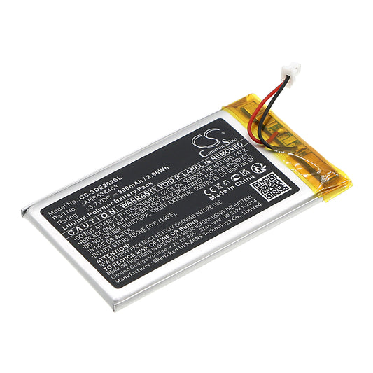 Replacement Battery for Sennheiser HDE2020-II – Transmitters & Receiver – 800mAh / 3.7V